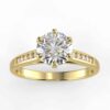 1/3 carat diamond semi mount in your choice of metal.