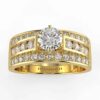 1 5/8 carat diamond semi mount in your choice of metal.