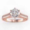 1/3 carat diamond semi mount in your choice of metal.