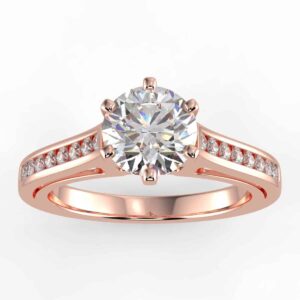 1/3 carat diamond semi mount in your choice of metal.