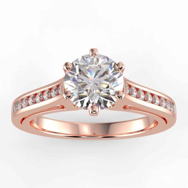 1/3 carat diamond semi mount in your choice of metal.