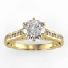 1/3 carat diamond semi mount in your choice of metal.