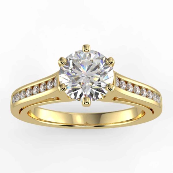 1/3 carat diamond semi mount in your choice of metal.