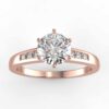 1/3ct diamond semi mount