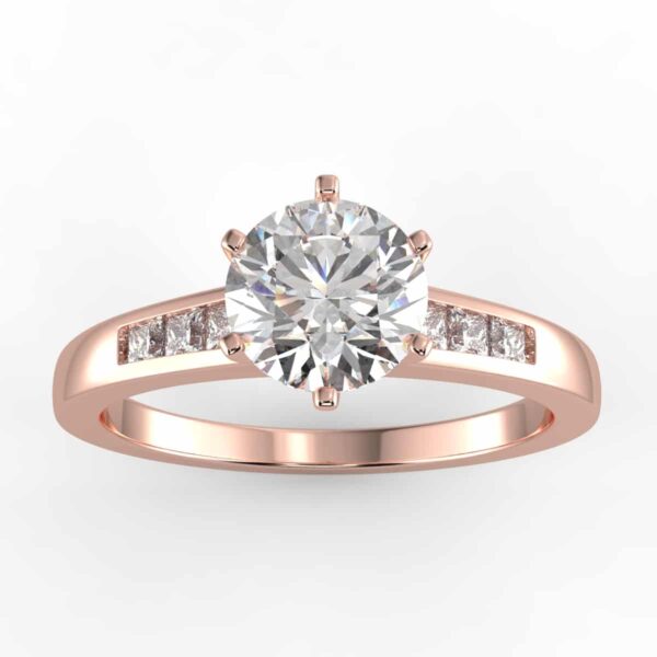 1/3ct diamond semi mount