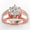 3/4 carat diamond semi mount in your choice of metal.