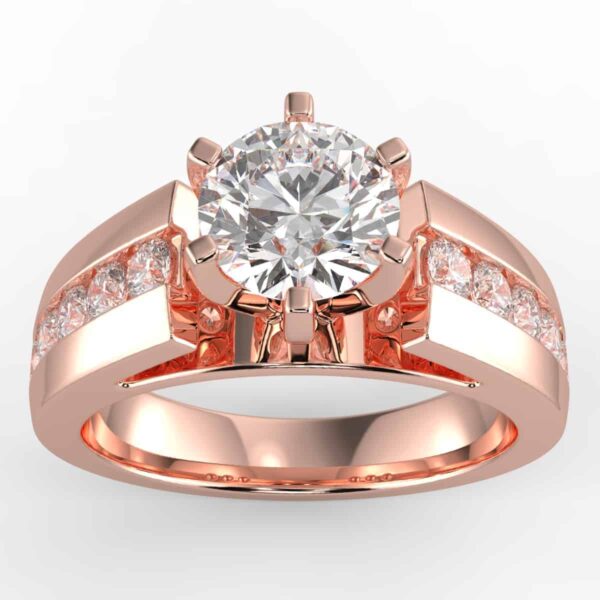 3/4 carat diamond semi mount in your choice of metal.
