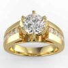 3/4 carat diamond semi mount in your choice of metal.