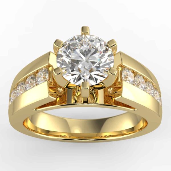 3/4 carat diamond semi mount in your choice of metal.
