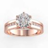1/2 carat diamond channel semi mount in your choice of metal.