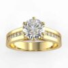 1/2 carat diamond channel semi mount in your choice of metal.