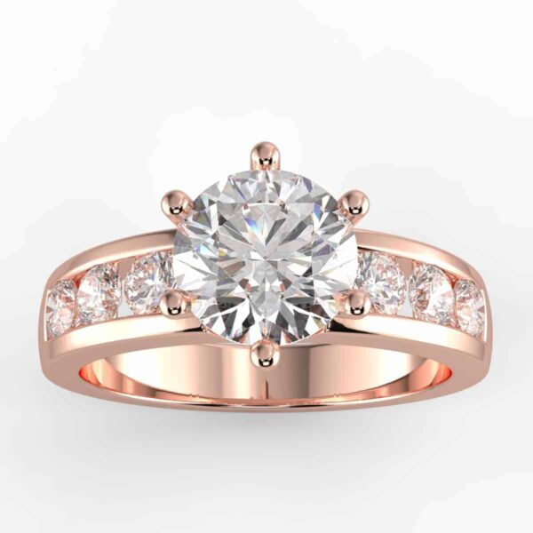 3/4 carat diamond semi mount in your choice of metal.