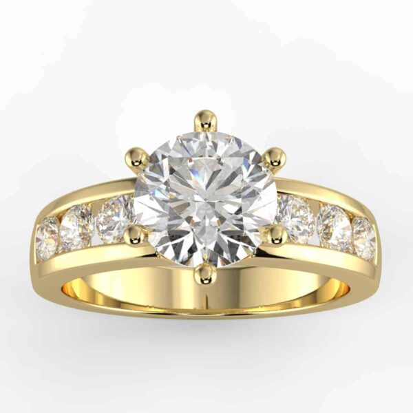 3/4 carat diamond semi mount in your choice of metal.