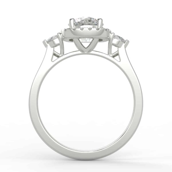 1/4 carat diamond halo semi mount