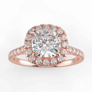 2/5 carat diamond halo semi mount