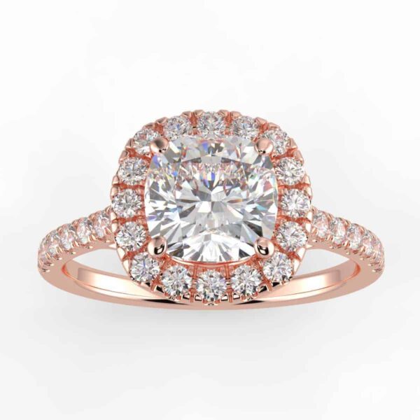2/5 carat diamond halo semi mount