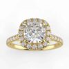 2/5 carat diamond halo semi mount
