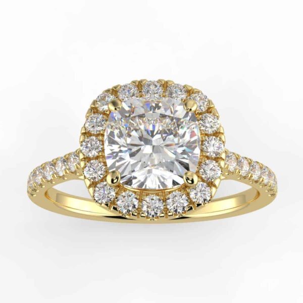 2/5 carat diamond halo semi mount