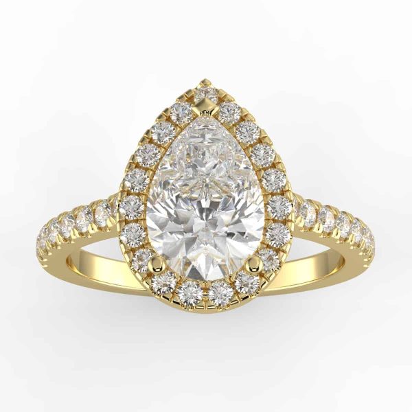 1/3 carat diamond halo semi mount