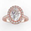 1/3ct halo semi mount