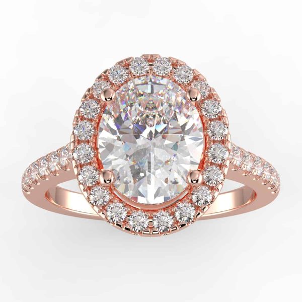 1/3ct halo semi mount
