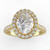 1/3ct halo semi mount