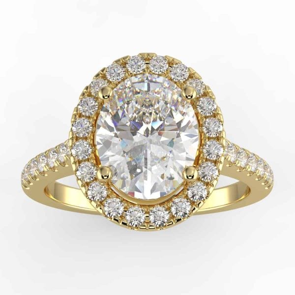 1/3ct halo semi mount