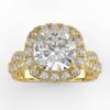 1/2 carat diamond halo semi mount