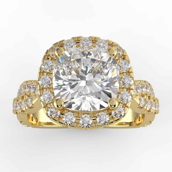 1/2 carat diamond halo semi mount