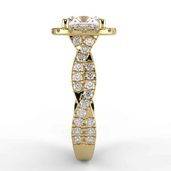 1/2 carat diamond halo semi mount