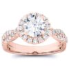 1/2 carat diamond halo semi mount