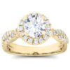 1/2 carat diamond halo semi mount