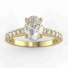 1/2 carat hidden halo semi mount