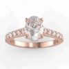 1/2 carat hidden halo semi mount