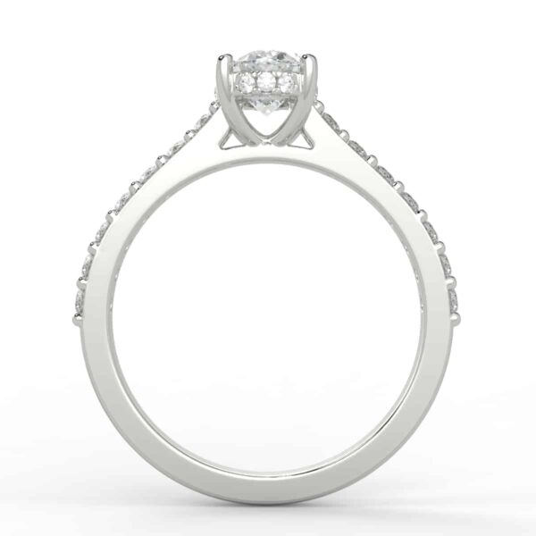 1/2 carat hidden halo semi mount
