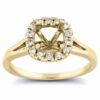 1/5 carat diamond halo semi mount