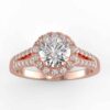 1/3 carat diamond halo semi mount