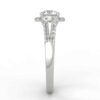 1/3 carat diamond halo semi mount