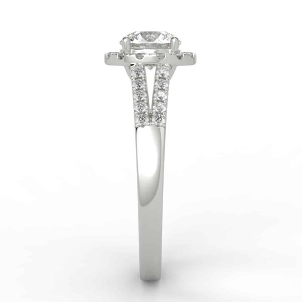 1/3 carat diamond halo semi mount