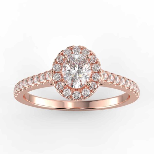 1/4 carat diamond halo semi mount
