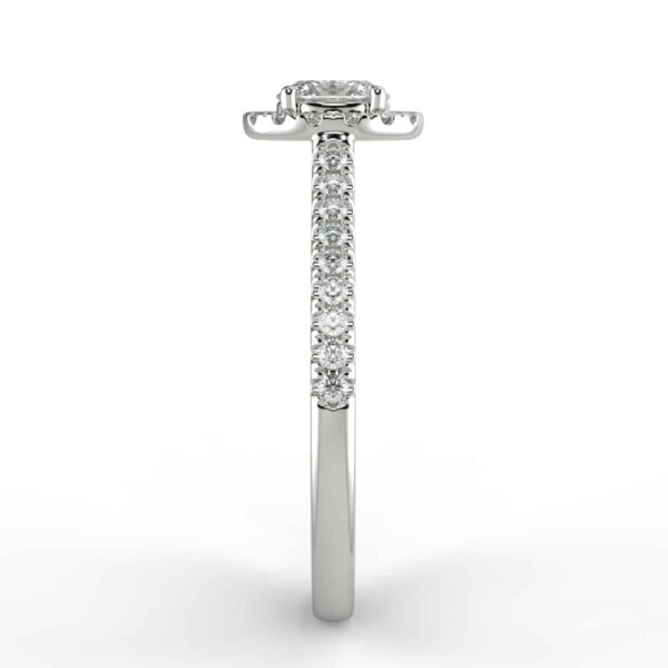 1/4 carat diamond halo semi mount