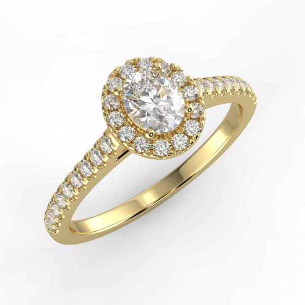 1/4 carat diamond halo semi mount