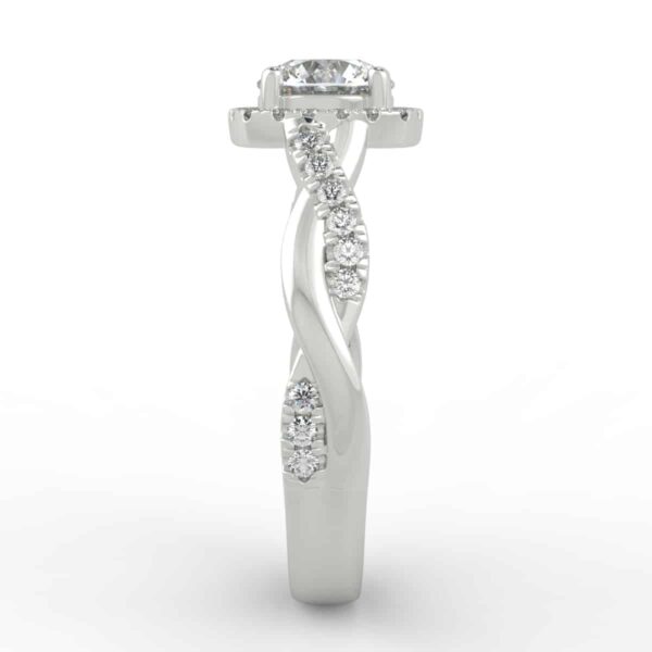 1/4 carat diamond halo semi mount