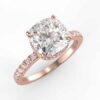 diamond hidden halo semi mount