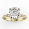diamond hidden halo semi mount