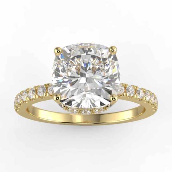 diamond hidden halo semi mount