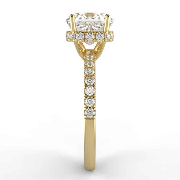 diamond hidden halo semi mount