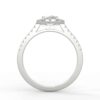 1 carat diamond halo ring *with center diamond*