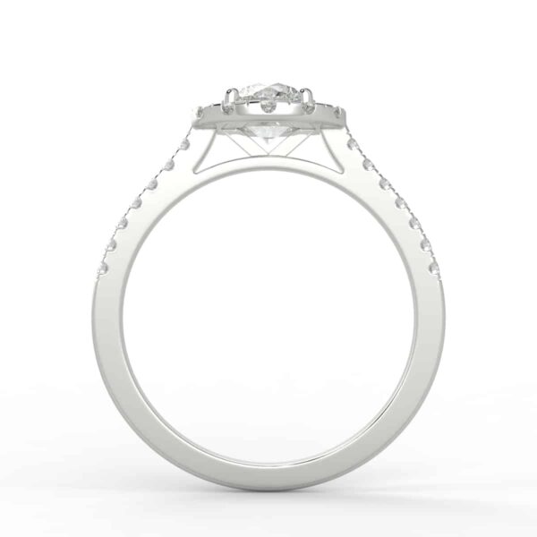 1 carat diamond halo ring *with center diamond*