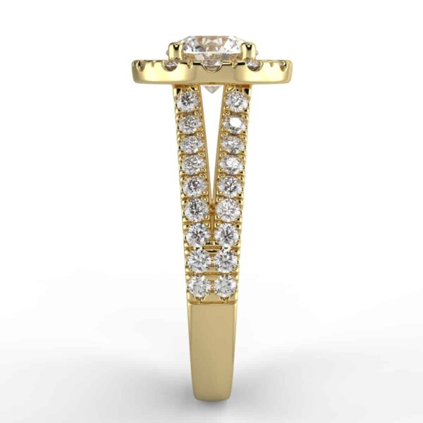 7/8 carat diamond halo semi mount